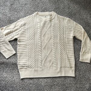 NWOT Beige Cable Knit Sweater | Cream Cable Knit Sweater | Knit Sweater